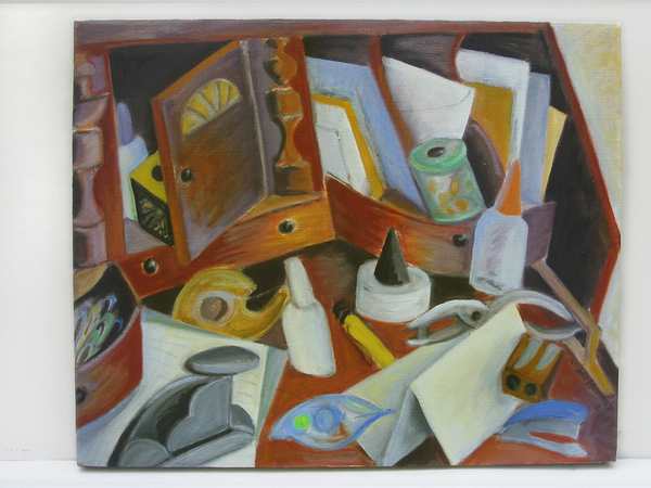 Art by Robin Hannay - paintings - Desk Life 2007