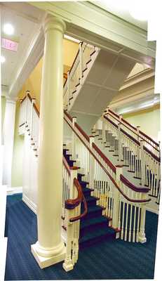 Parrish Hall, Swarthmore College, Central Staircase