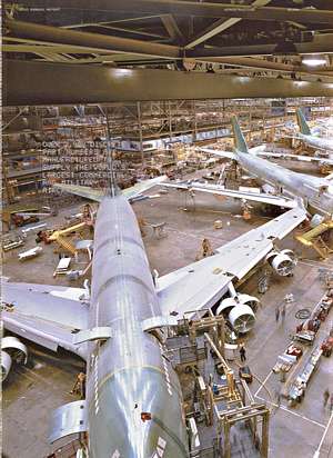 Airplane assembly hall from Ducommun Inc. Y2000 Annual Report 