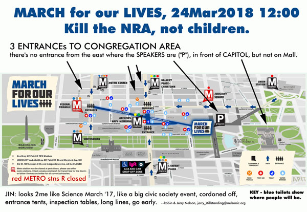 2018 Mar 24 - March for Our Lives Map