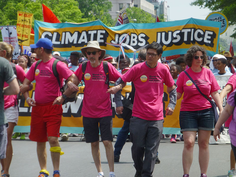 The Climate March front line, 29 April 2017