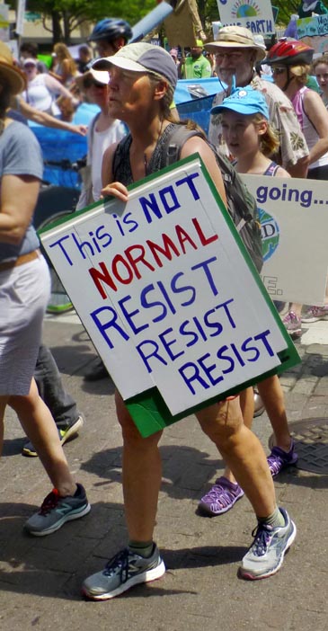 Washington, DC Climate March Sign-This Is Not Normal