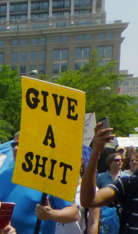 Climate March Washington DC 29Apr2017 Sign-Give A Shit