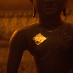 Gold Leaf and Buddha, Wat Pho, Bangkok.