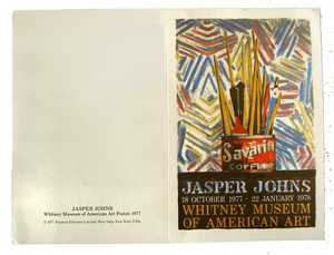 Jasper Johns At Whitney - 1977 - NoteCard-Savarin Coffee can