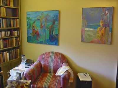 Florence Nelson - her paintings hung in her home