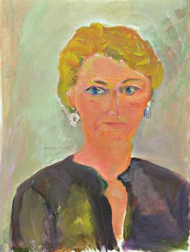Florence Nelson - paintings: self-portrait