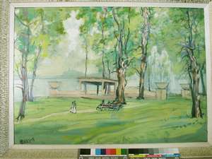 Harry Nelson-02-LandscapeChartreuseGrnParkScene__27-25x19-25in