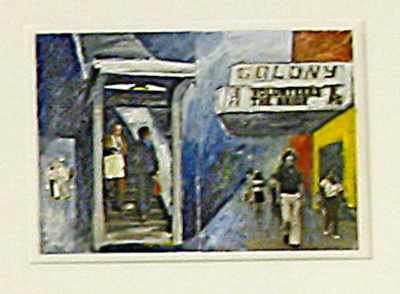 Jackie Freedman art - Elevated Subway Exit