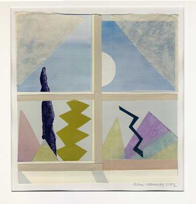 Art by Robin Hannay - Window with Shapes (Collage)