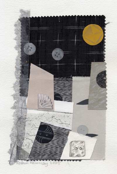Art by Robin Hannay - Buttonscape (collage)