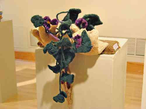  List Gallery Opening -- Eve Jacobs-Carnahan '82- art works - Violets Unearthed 2006 