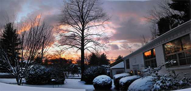 Winter sunset