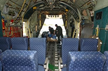 C130TakesOnMeds+SleepingBagsThurs1SeptAirStnCapeCodBourneMASS