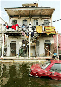 house hung out to dry in New Orleans