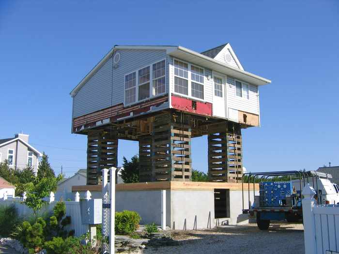 House on stilts.