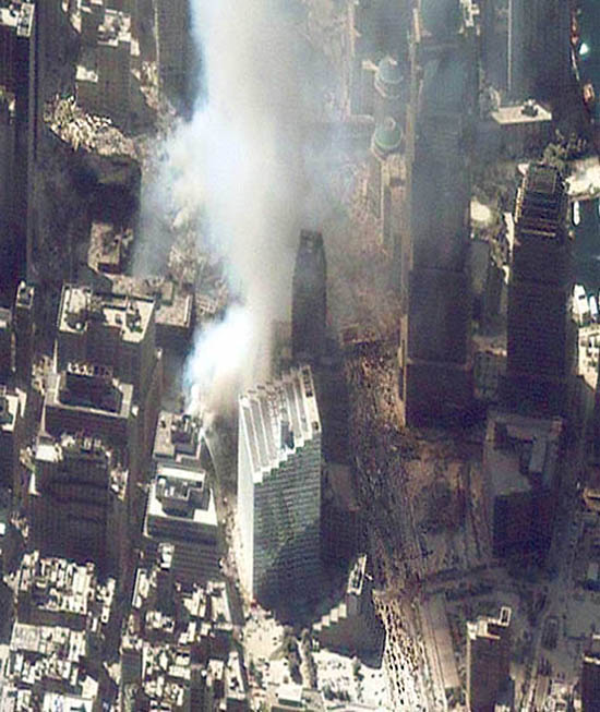 Ikonos satellite photo 11:43 AM on Wednesday, 12 September 2001.