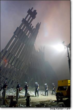 911 - WTC - Working around the clock at the Ground Zero "pile".