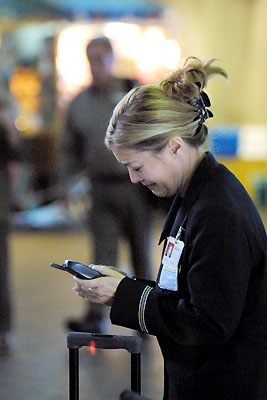 9/11 Stewardess tries to get cellphone call through at Albuquerque's Sunport Airport