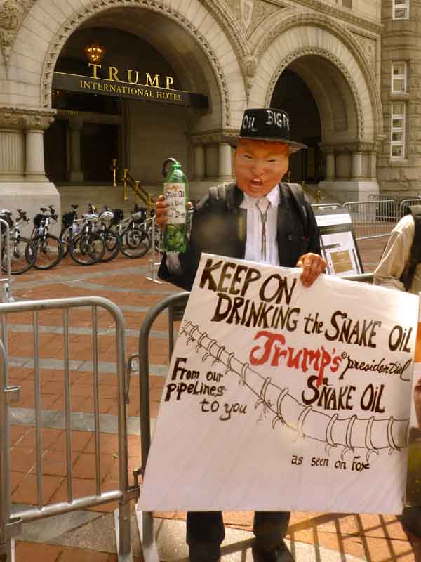 Climate March Washington DC-TrumpHotel Is Old Post Office Building 1899