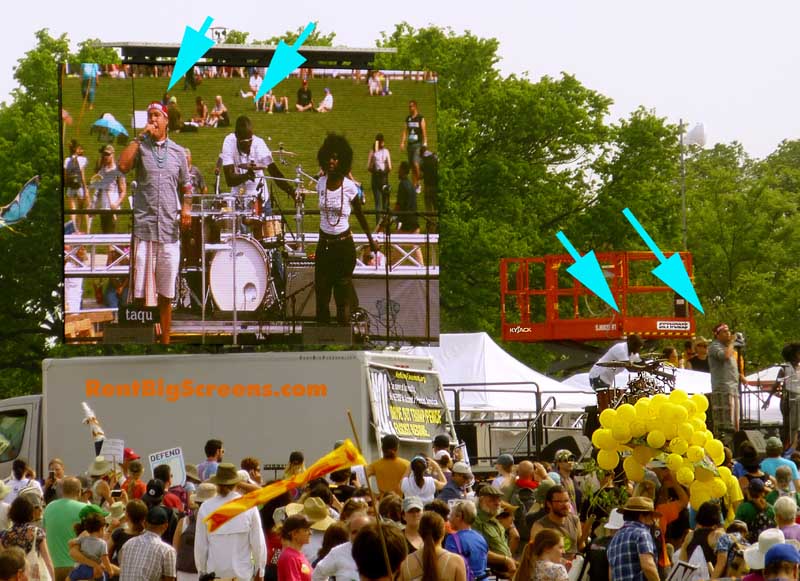 ClimateMarch in DC 2017 -Mall Afterwards-Stage+Jumbotrons