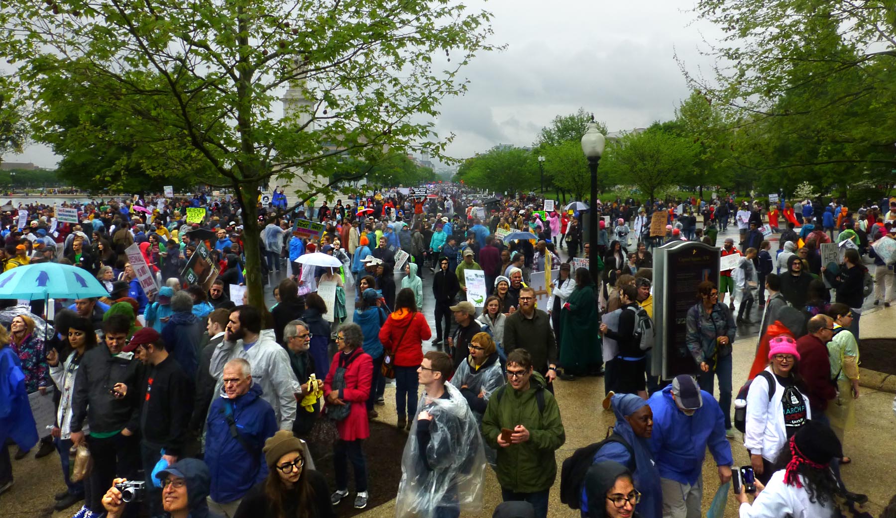 22 April 2017 March for Science crowds at Capitol