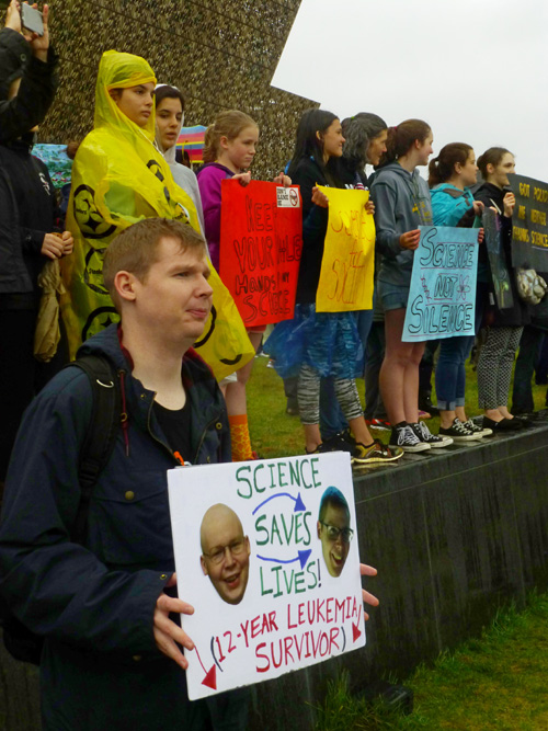 March for Science: I am a leukemia survivor.