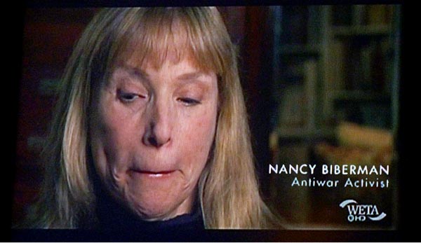 Nancy Biberman - Antiwar Activist - Weeping-I'm Sorry-We Were Young Then Too.jpg Nancy Biberman breaks down on camera in Burns & Novick's Vietnam film
