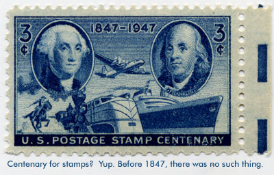 1847-1947 Centenary of the Postage Stamp - 3cent commemorative